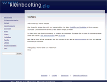 Tablet Screenshot of kleinboelting.de